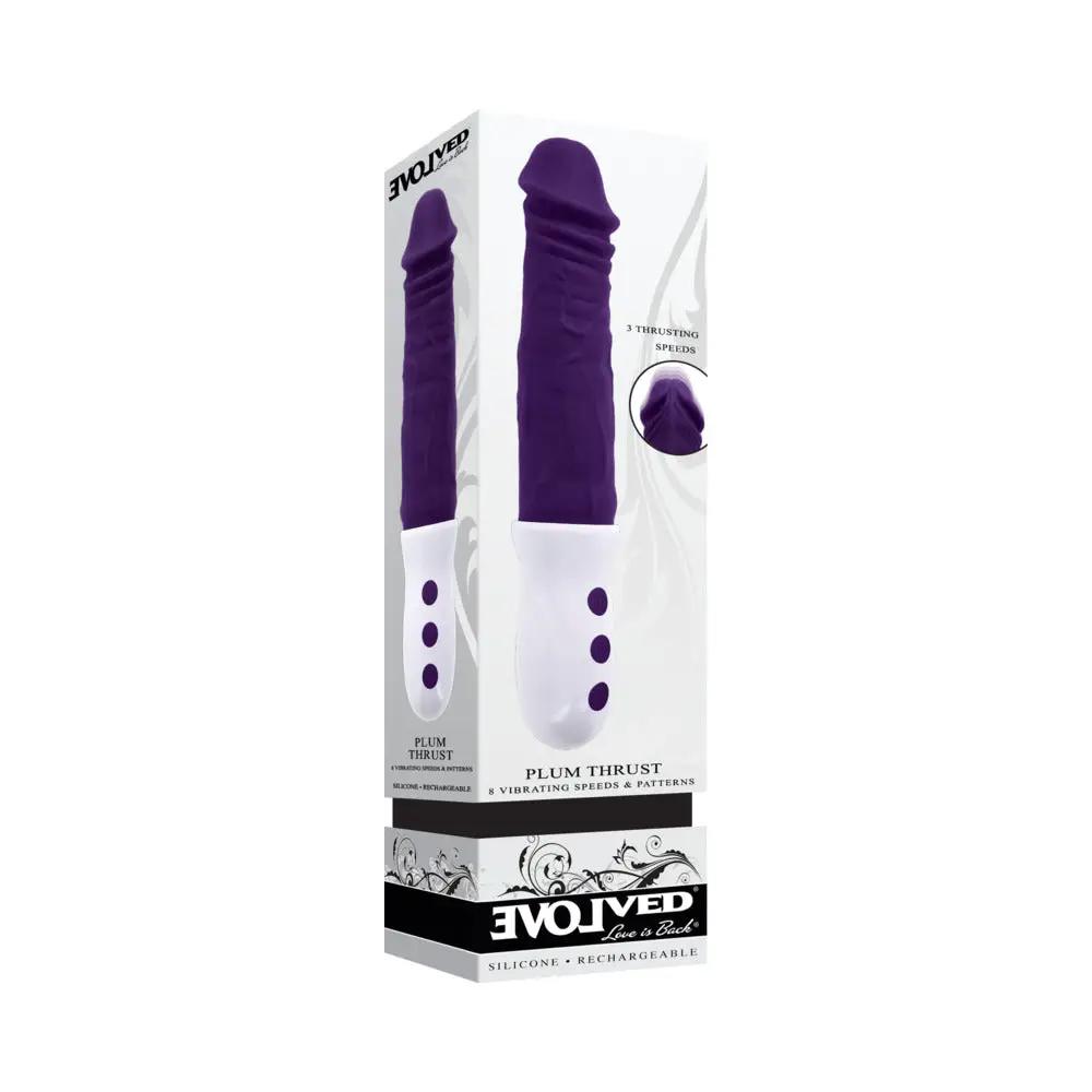 Evolved Plum Thrust Rechargeable Thrusting Vibe Silicone by Evolved