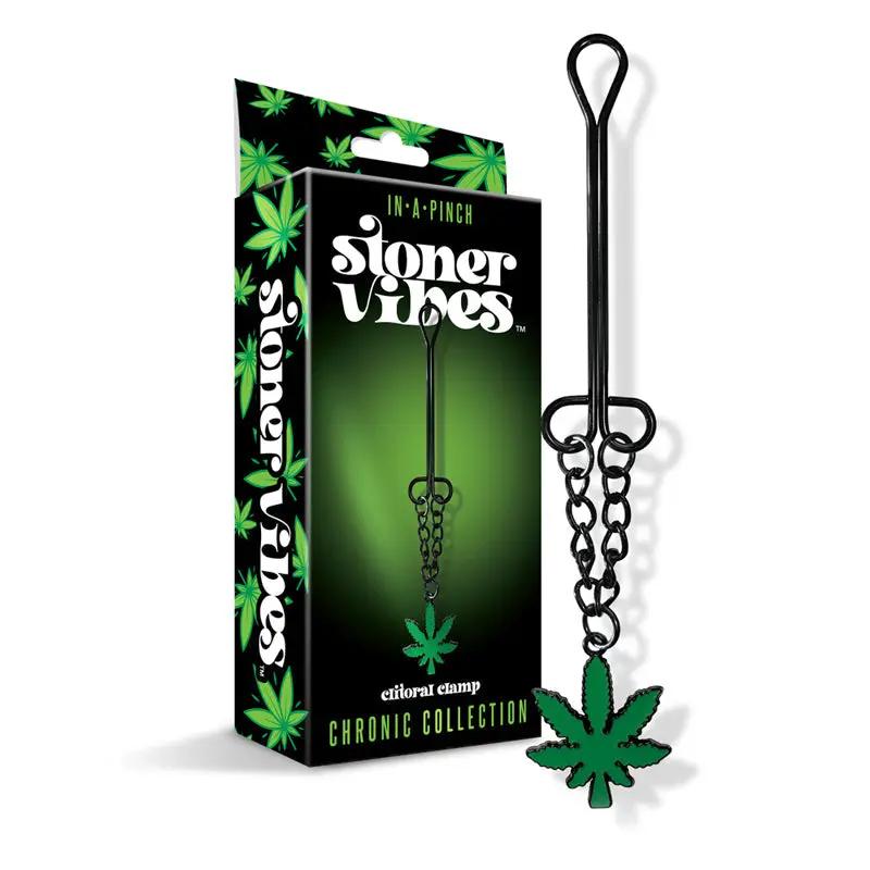 Stoner Vibes Chronic Collection Clitoral Clamp with Chain by Global Novelties