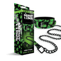 Stoner Vibes Chronic Collection Glow in the Dark Collar and Leash by Global Novelties