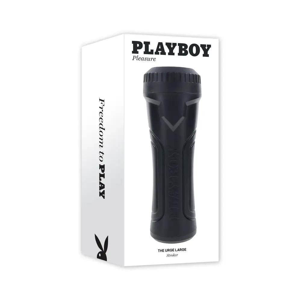 Playboy The Urge Large Stroker Non Vibrating TPE Black by Playboy