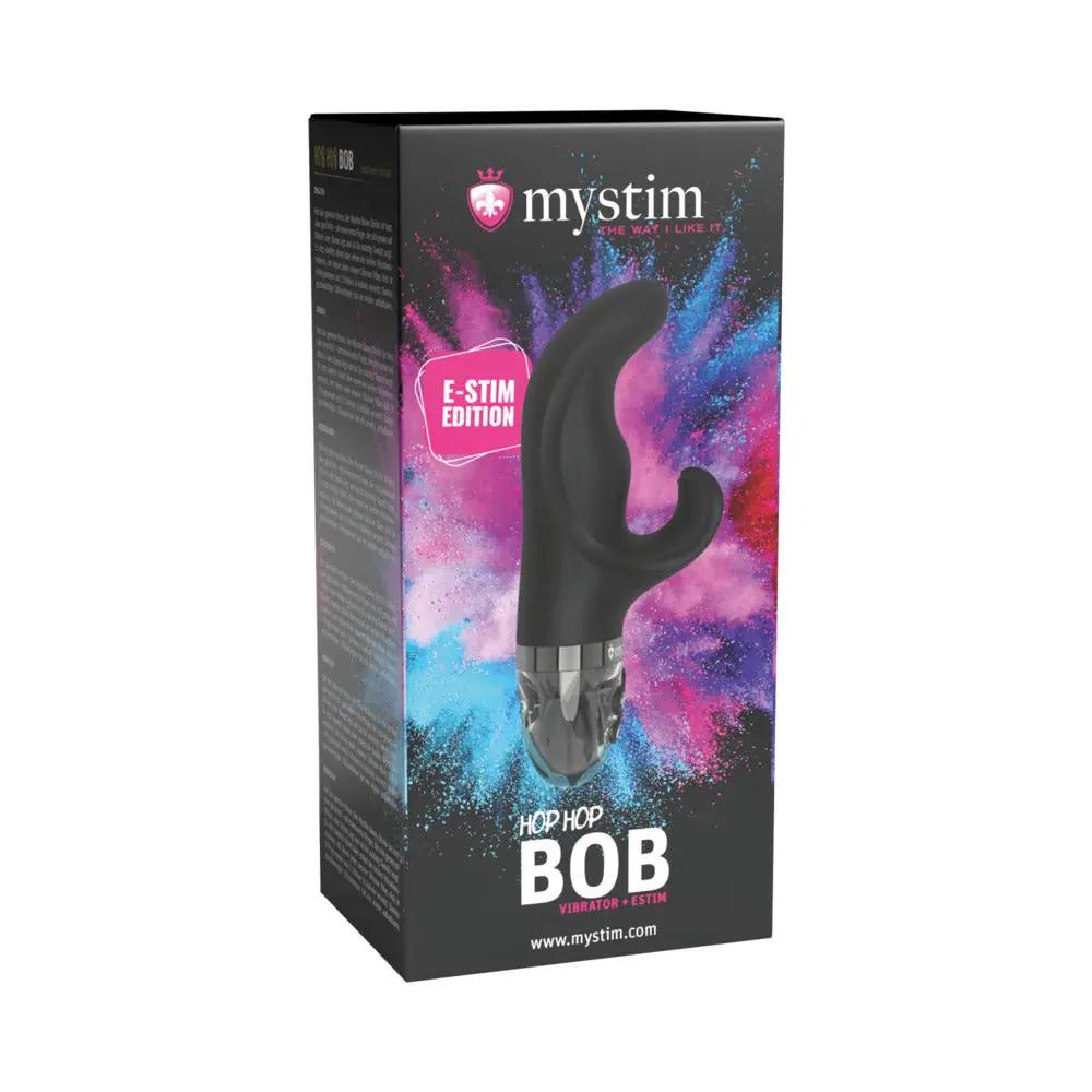 Mystim Hop Hop Bob eStim Vibrator Black by Mystim