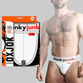 Oxballs Oxjok Hunker Comfy-Pouch Slider-Strap Jock White Snow M by Oxballs