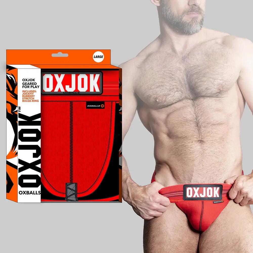 Oxballs Oxjok Slingjock Upthrust Slider-Strap Jock Red Hot L by Oxballs