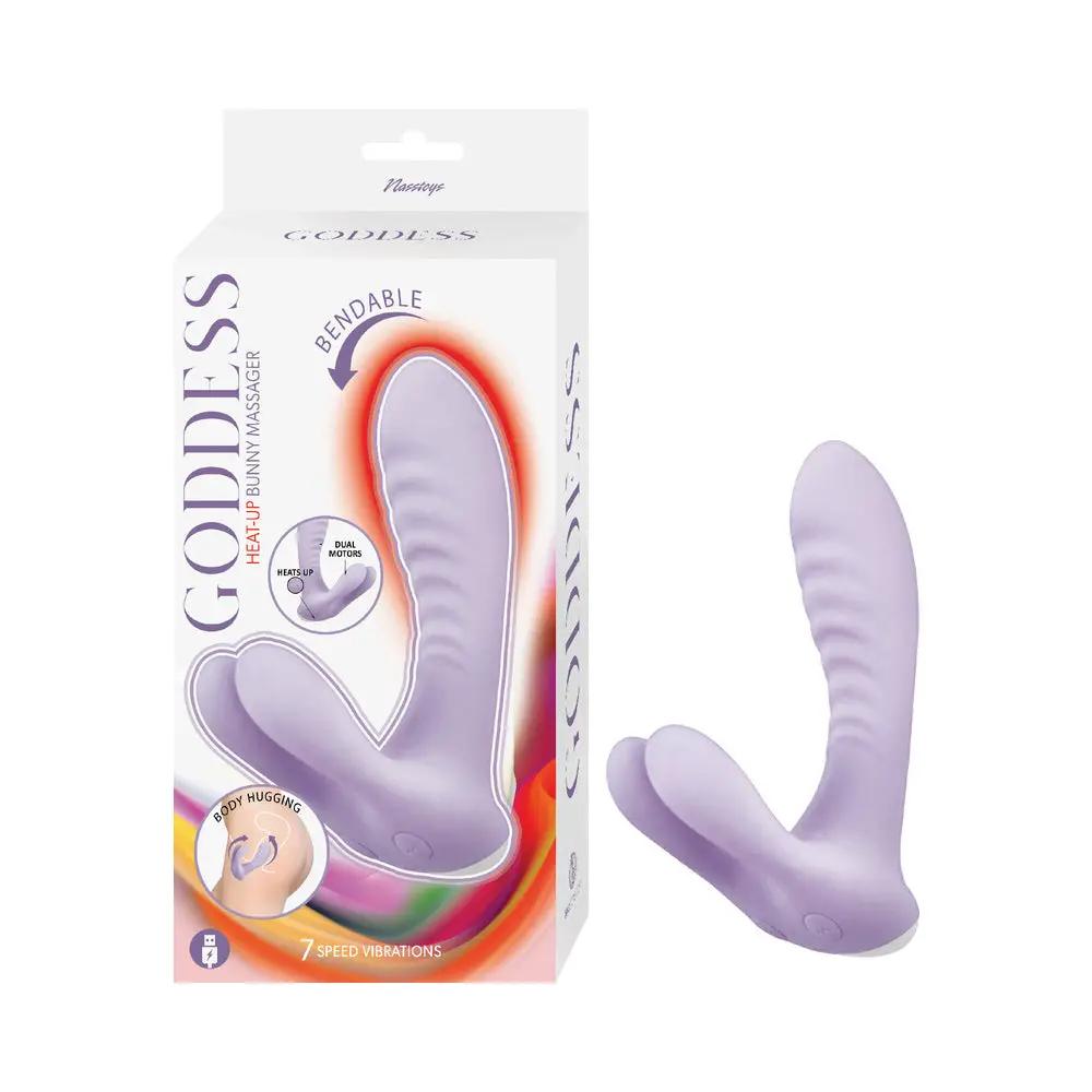 Goddess Heat Up Bunny Massager Lavender by Nasstoys