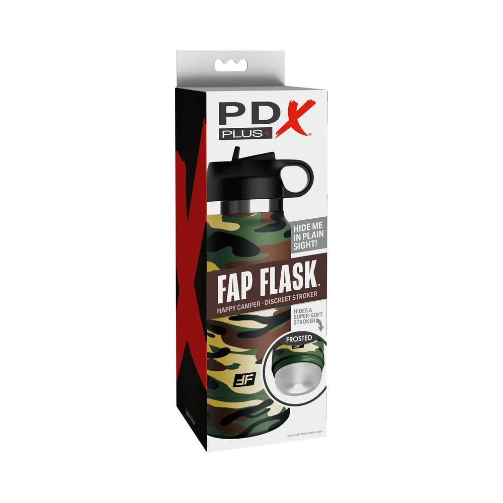 PDX Plus Fap Flask Happy Camper Discreet Stroker Camo Frosted by PDX Brands