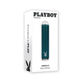 Playboy Emerald Rechargeable Vibrating Glass Mini Vibe Deep Teal by Playboy