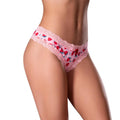 Magic Silk Sweet Treats Crotchless Thong with Lube Strawberry S/M by Magic Silk