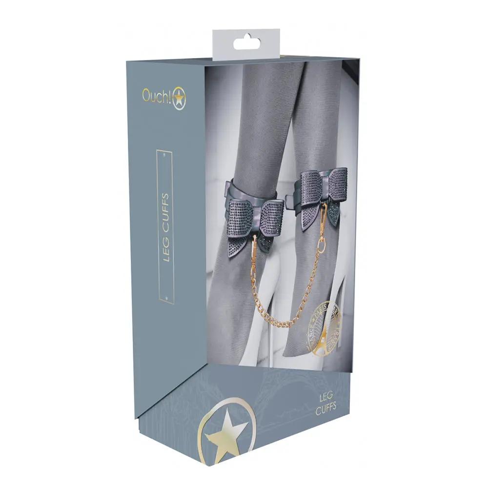Ouch! International Paris Collection Leg Cuffs Black by Shots