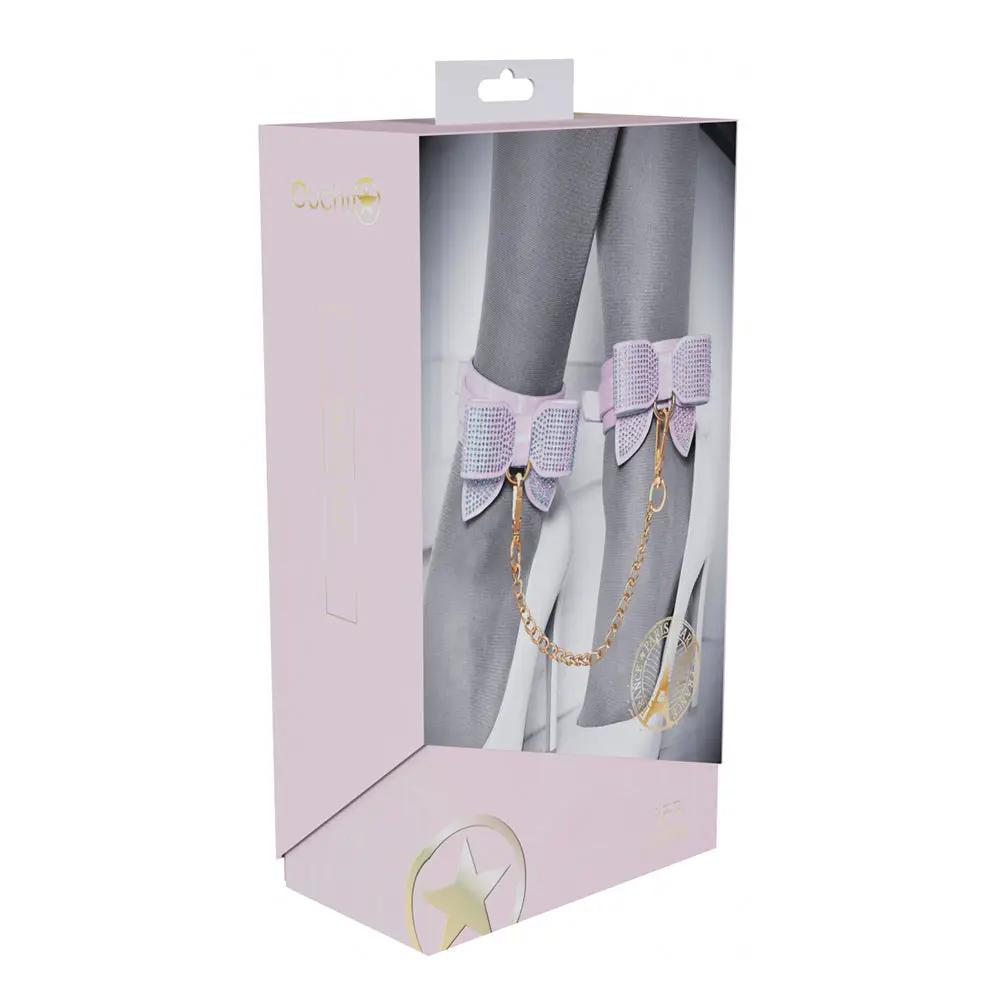 Ouch! International Paris Collection Leg Cuffs Pink by Shots