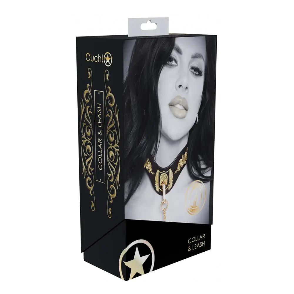 Ouch! International London Collection Collar with Leash by Shots