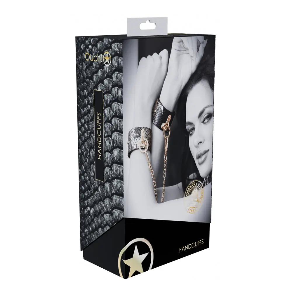 Ouch! International Florence Collection Handcuffs Black by Shots