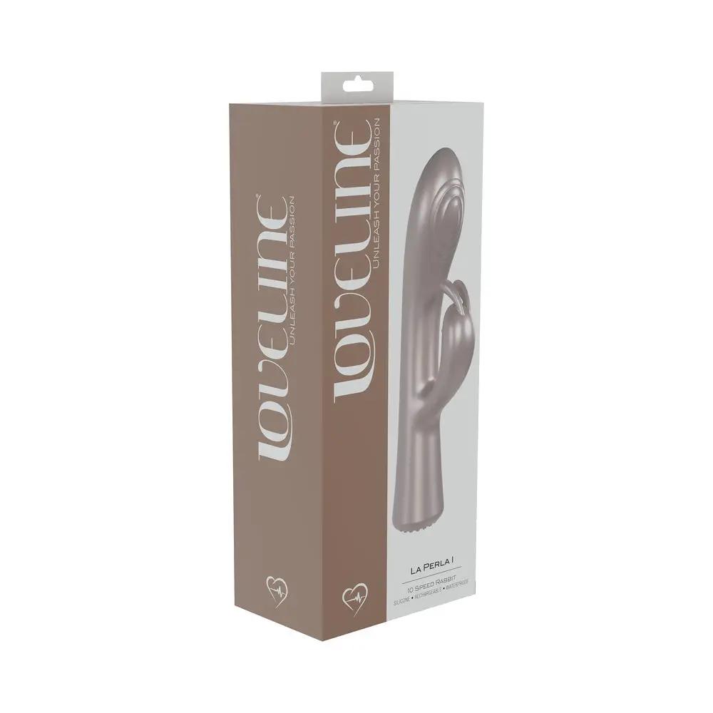 LoveLine La Perla I Rechargeable Silicone Rabbit Pink by Shots