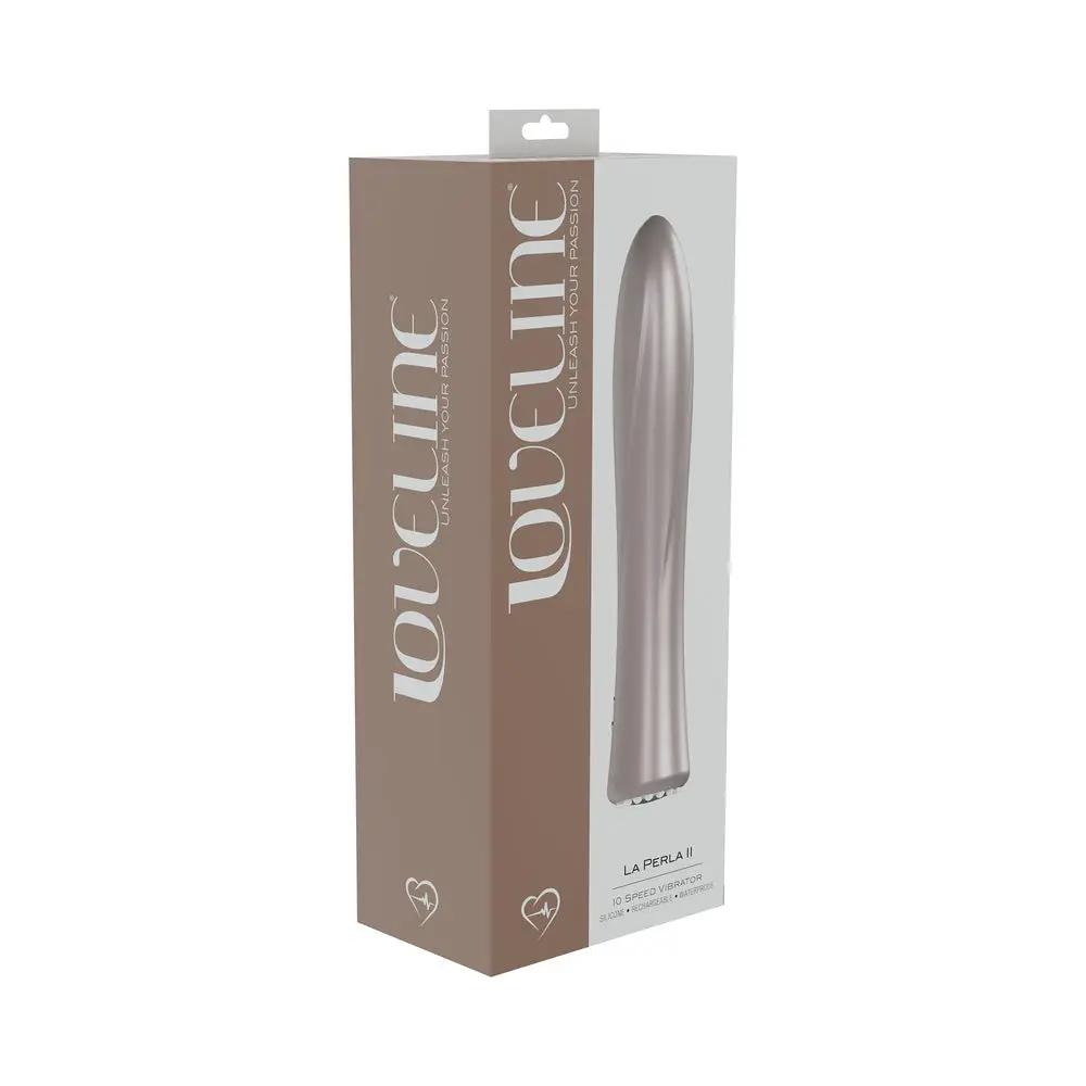 LoveLine La Perla II Rechargeable Silicone Vibrator Pink by Shots
