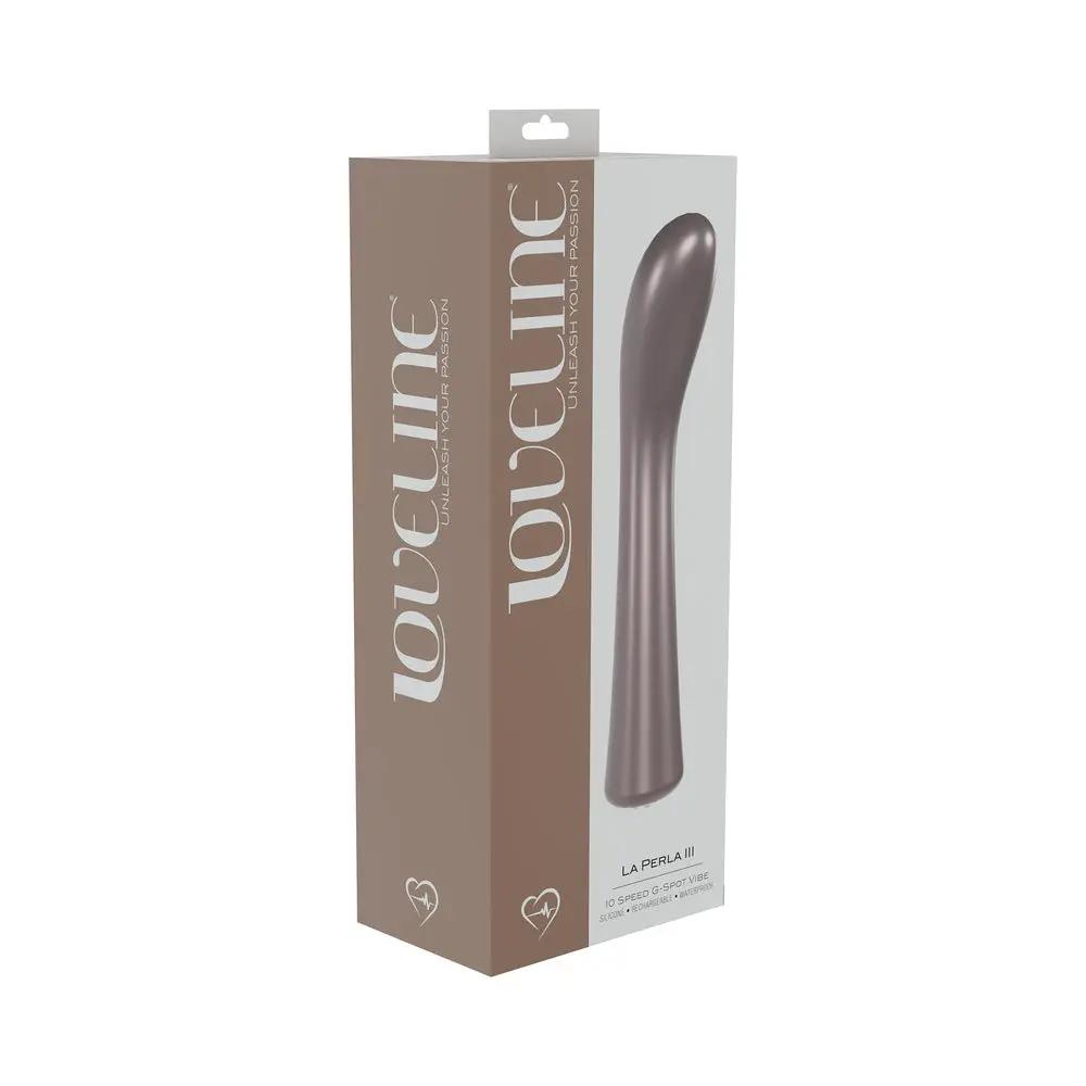 LoveLine La Perla III Rechargeable Silicone G-Spot Vibrator Pink by Shots