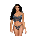 Dreamgirl Lace Bustier and G-String Twilight M by Dreamgirl