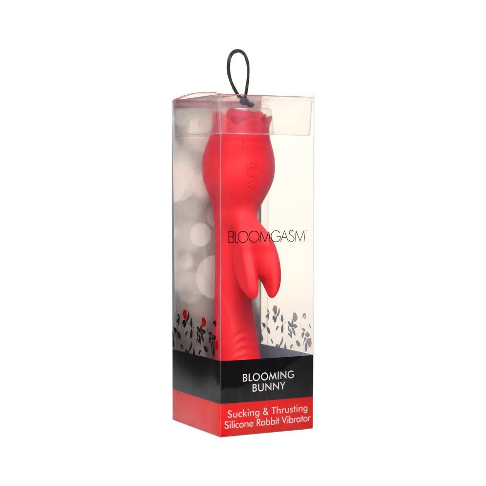 Bloomgasm Blooming Bunny Sucking & Thrusting Silicone Rabbit Vibrator by XR Brands