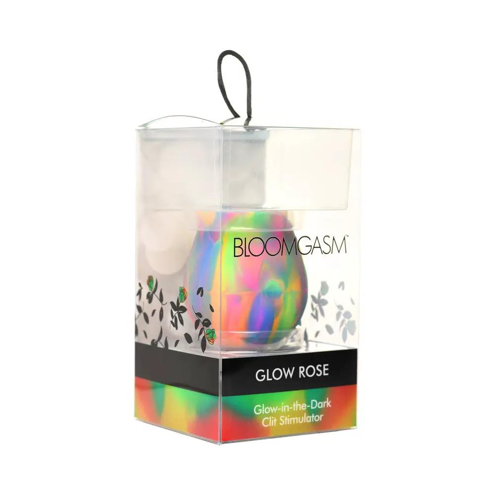 Bloomgasm Glow Rose Glow-in-the-Dark Rose Clit Stimulator by XR Brands