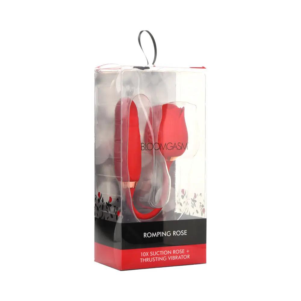 Bloomgasm Romping Rose 10X Suction Rose & Thrusting Vibrator by XR Brands