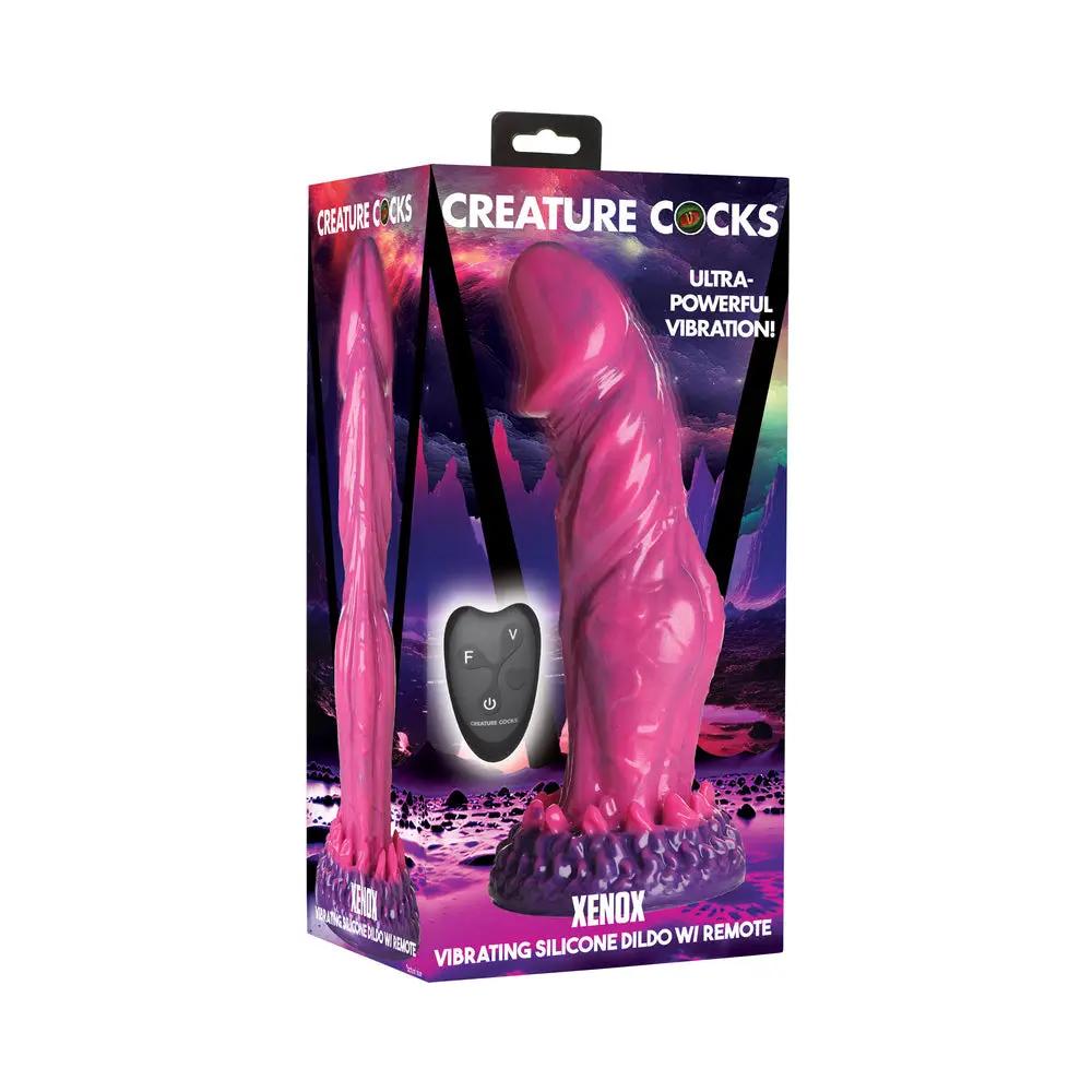 Creature Cocks Xenox Vibrating Silicone Dildo with Remote by XR Brands