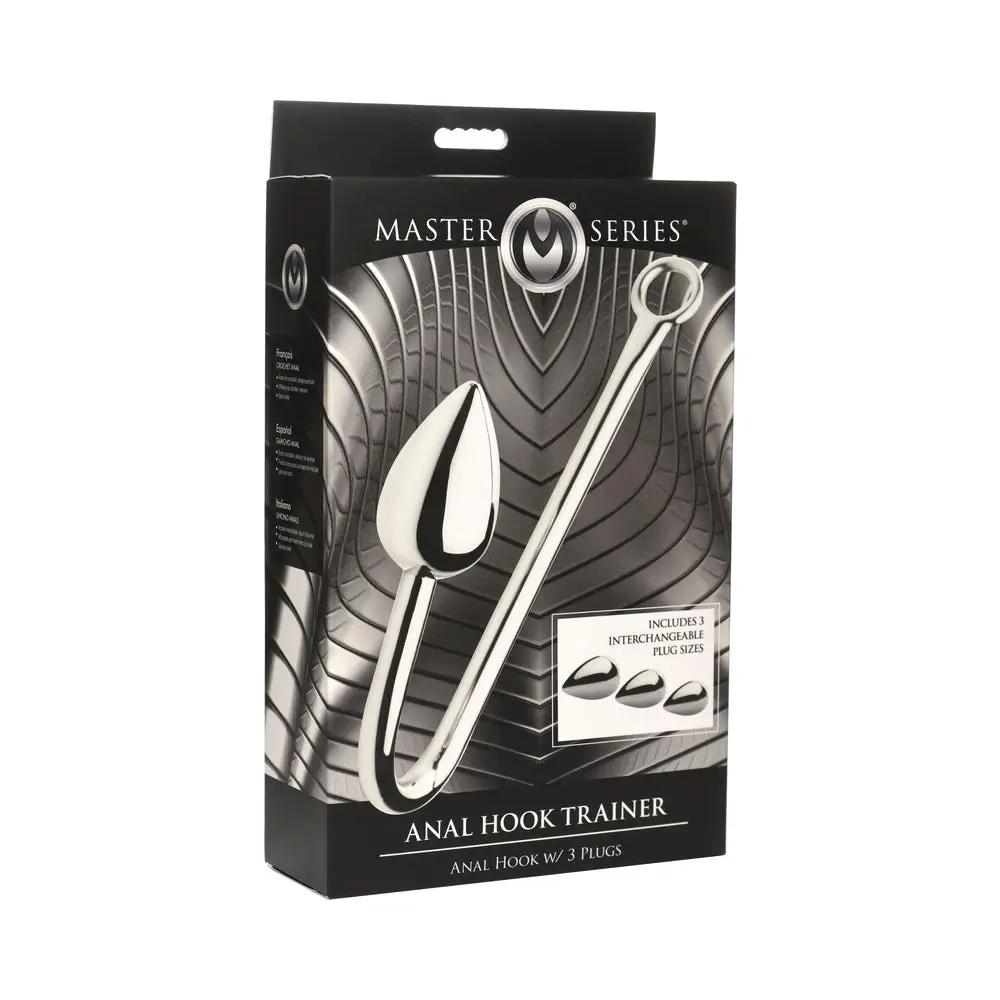 Master Series Anal Hook Trainer Anal Hook with 3 Plugs by XR Brands