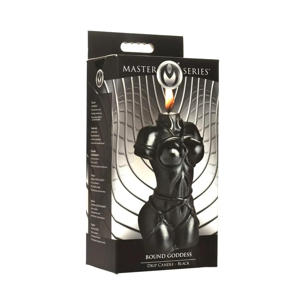 Master Series Bound Goddess Drip Candle Black by XR Brands