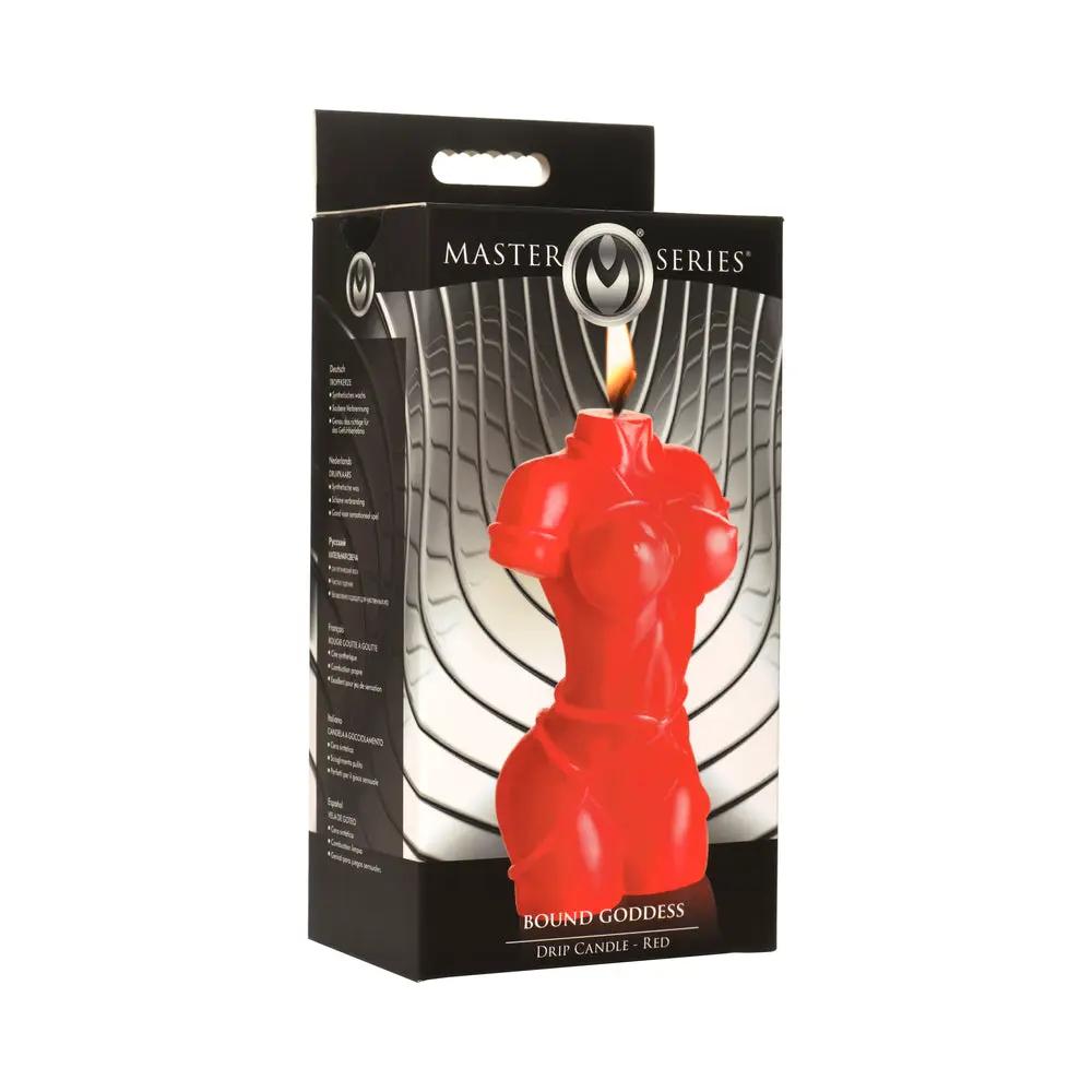 Master Series Bound Goddess Drip Candle Red by XR Brands