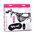 BANG! Power Panty Lace Panties, Bullet, & Blindfold Kit Pink by XR Brands