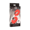 Master Series Cuffed in Fur Furry Handcuffs Red by XR Brands