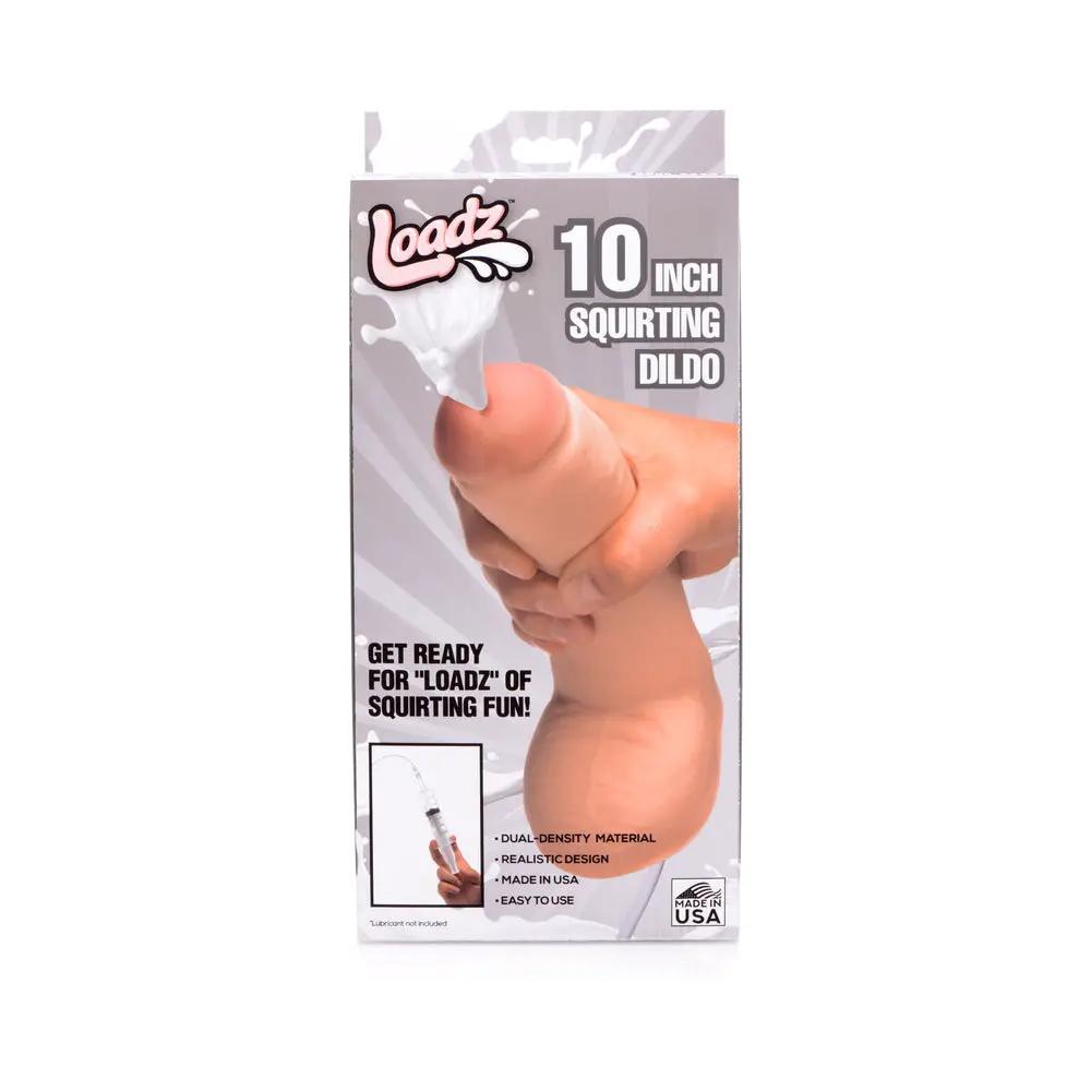 Loadz 10 in. Dual Density Squirt Cock by XR Brands