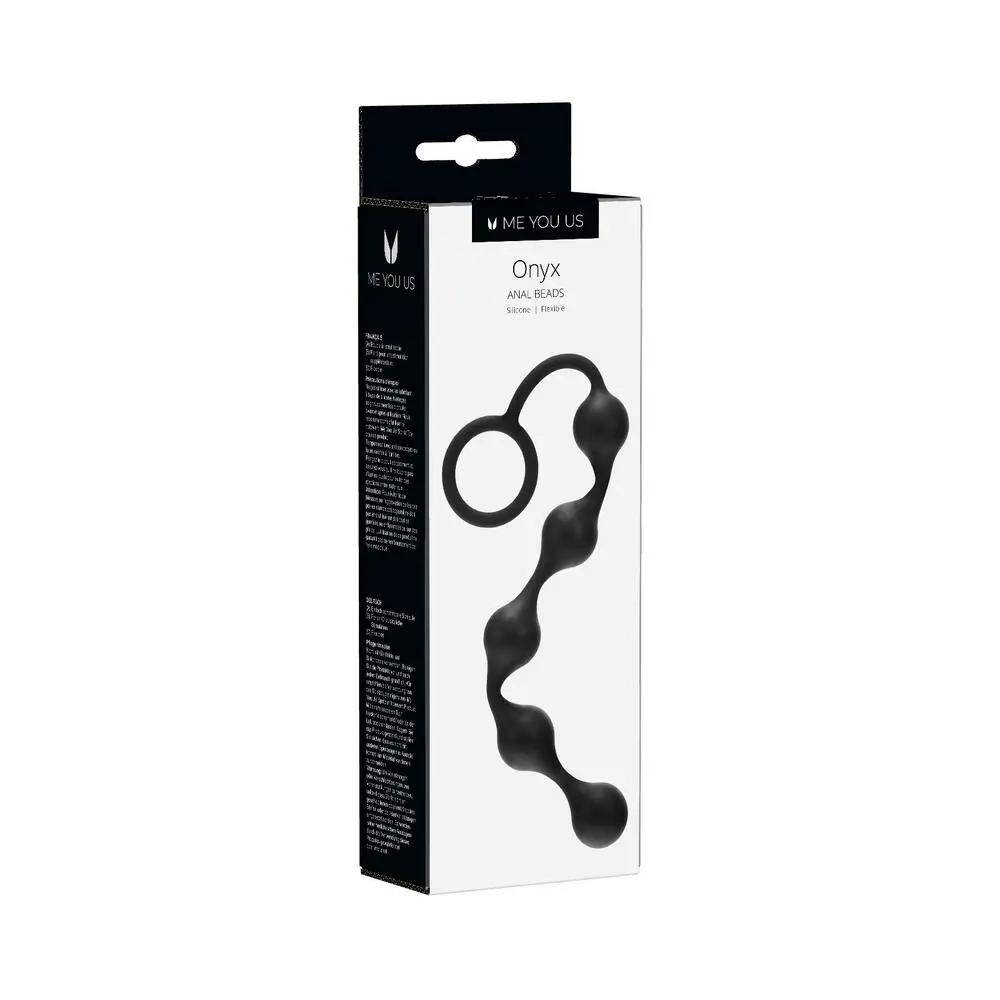 Me You Us Onyx Silicone Anal Beads Black by Me You Us