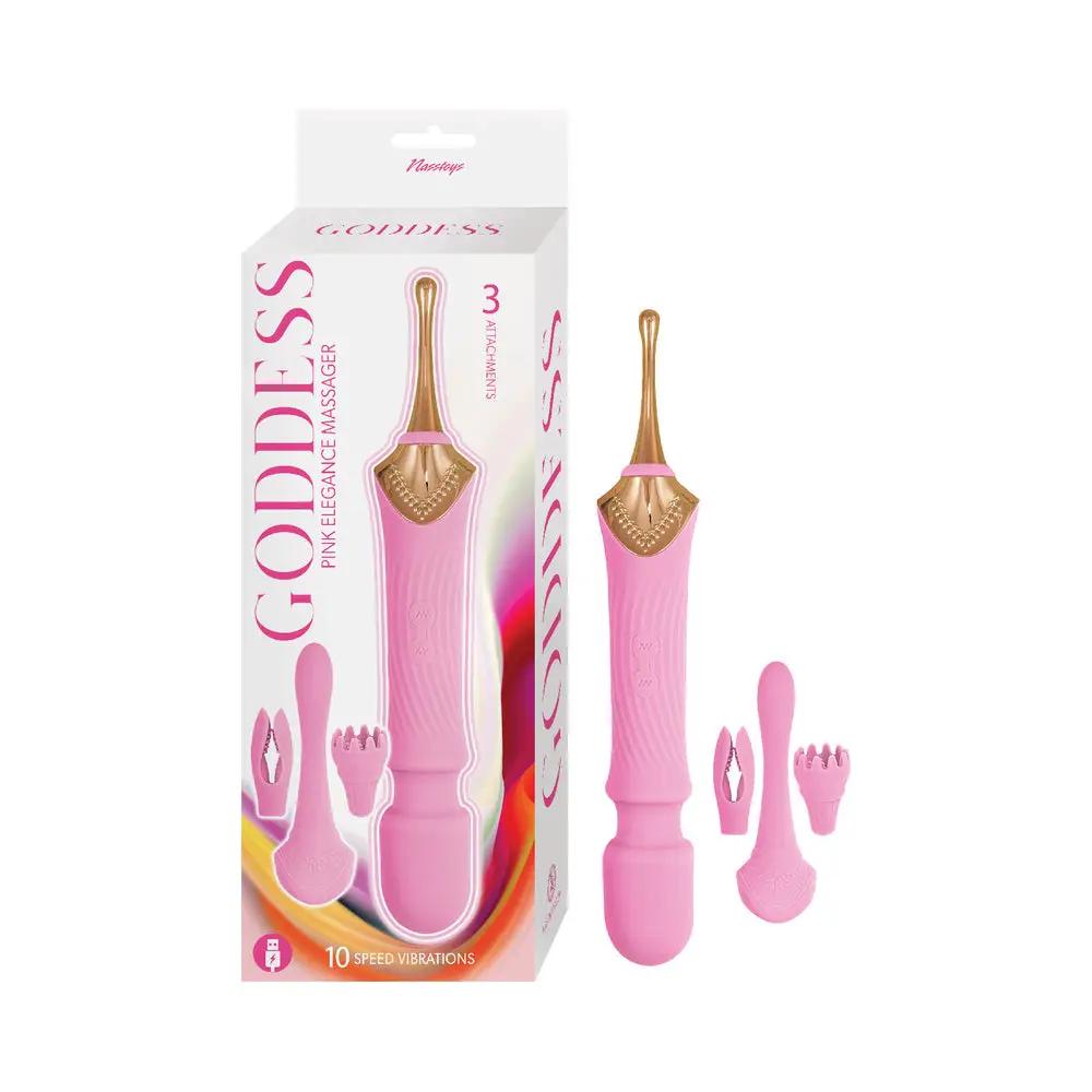 Goddess Pink Elegance Massager Pink by Nasstoys