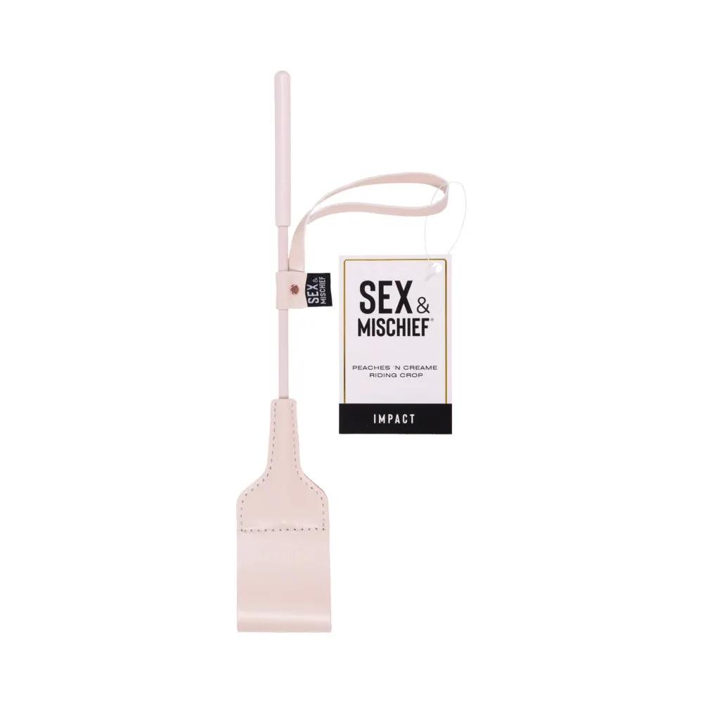Sportsheets Sex & Mischief Peaches 'n CreaMe Riding Crop by Sportsheets