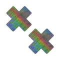 Neva Nude Naughty Nebula Super Holographic X Nipple Pasties by Neva Nude