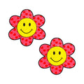 Neva Nude Freaking Awesome Smiley Flower Power Glitter Nipple Pasties by Neva Nude