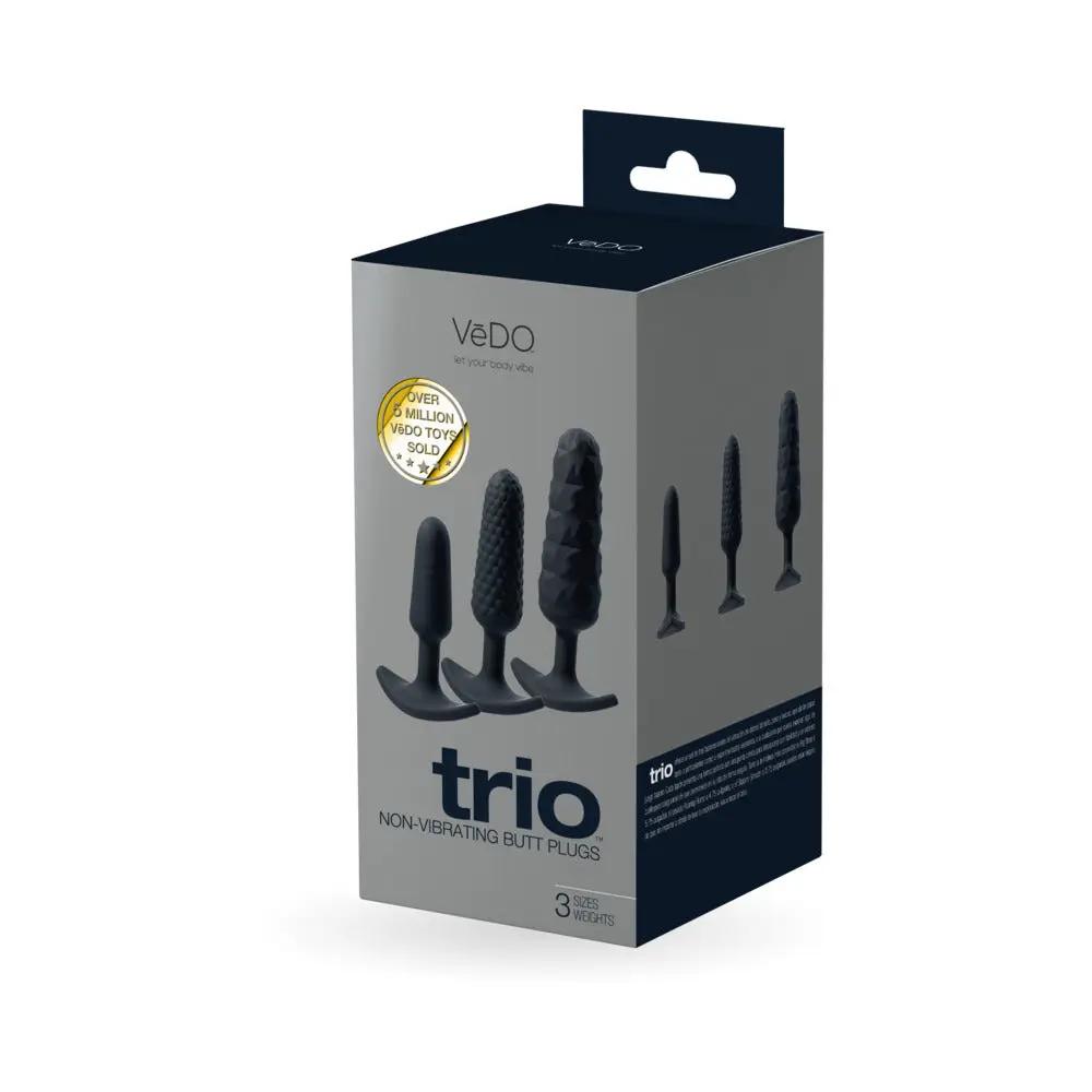 VeDO Trio Anal Plug Set Black by VeDO