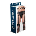 Prowler Lace Garter Set Black L by Prowler