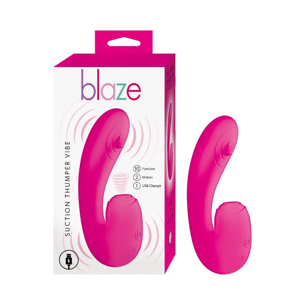 Blaze Suction Thumper Vibe Pink by Nasstoys