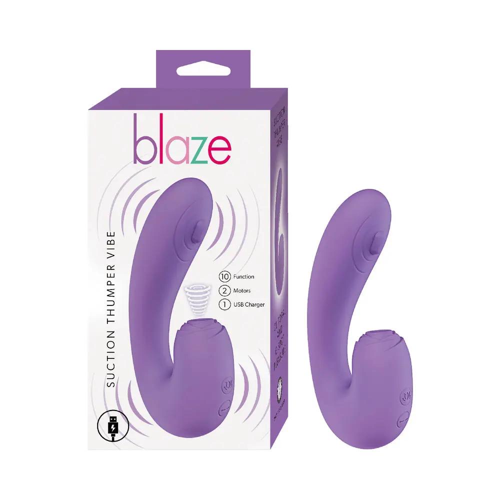 Blaze Suction Thumper Vibe Lavender by Nasstoys