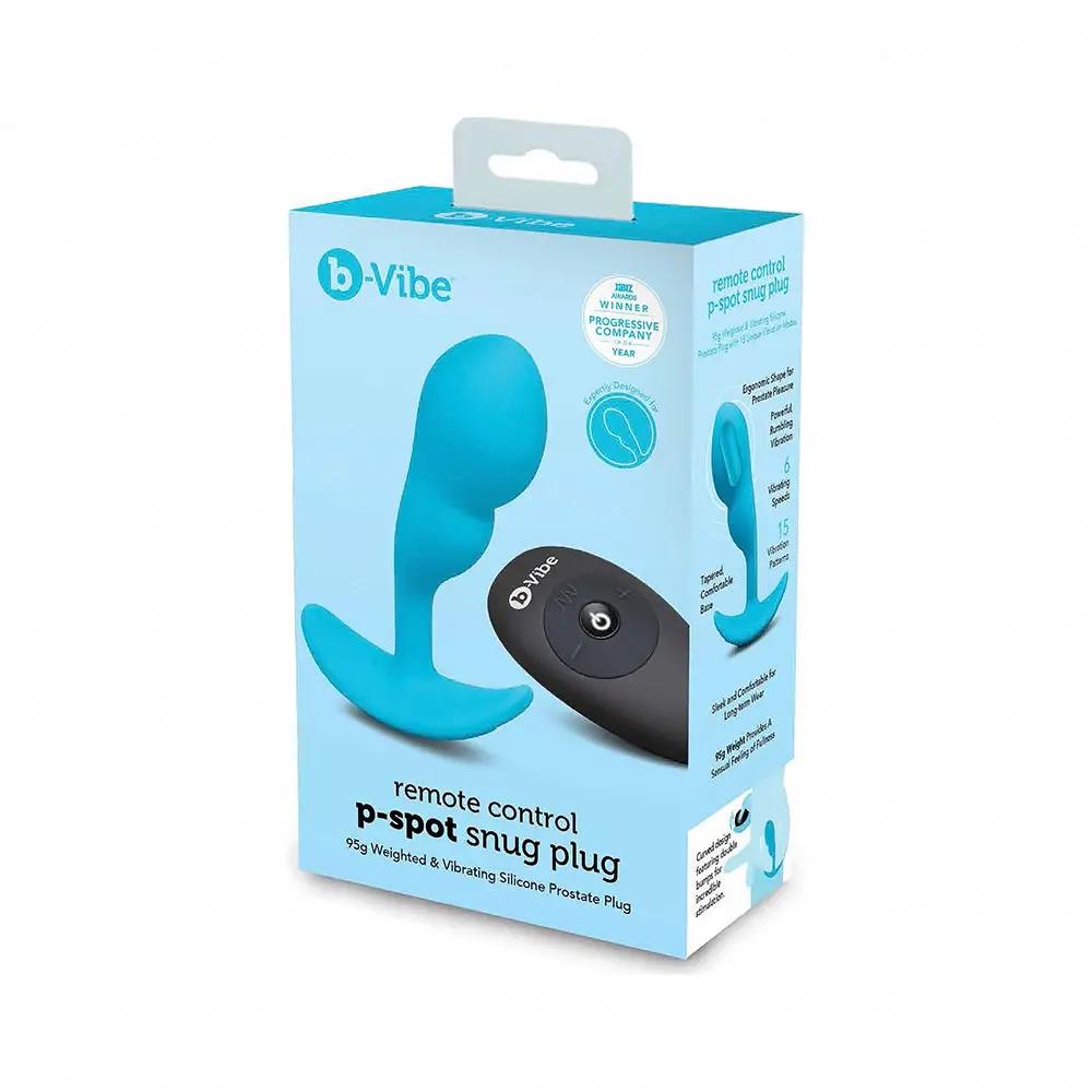 b-Vibe Vibrating P-Spot Snug Plug Small with Rechargeable Remote Control by b-Vibe