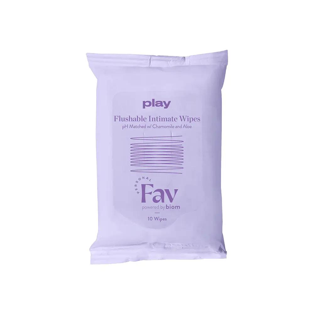 Personal Fav Play Flushable Intimate Wipes 10-Pack by Personal Fav