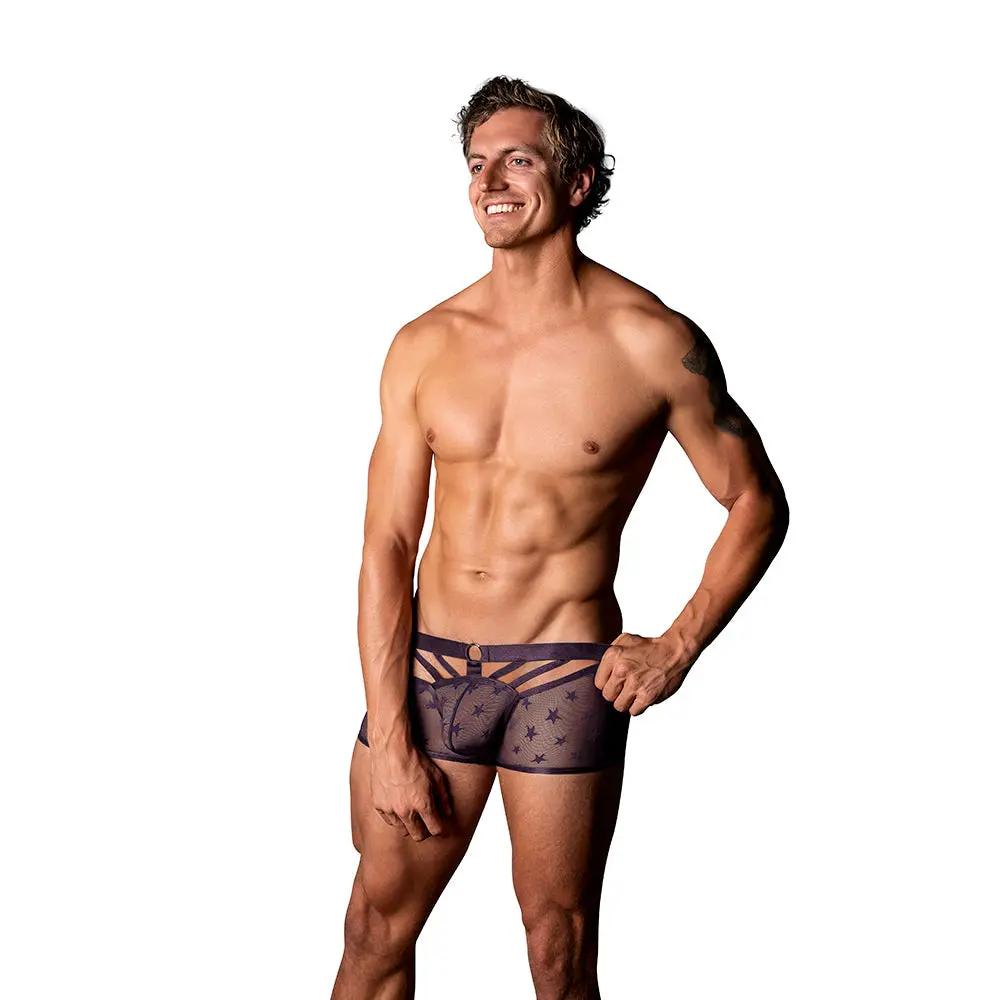 Male Power Love Star Short with Ring Purple M by Male Power