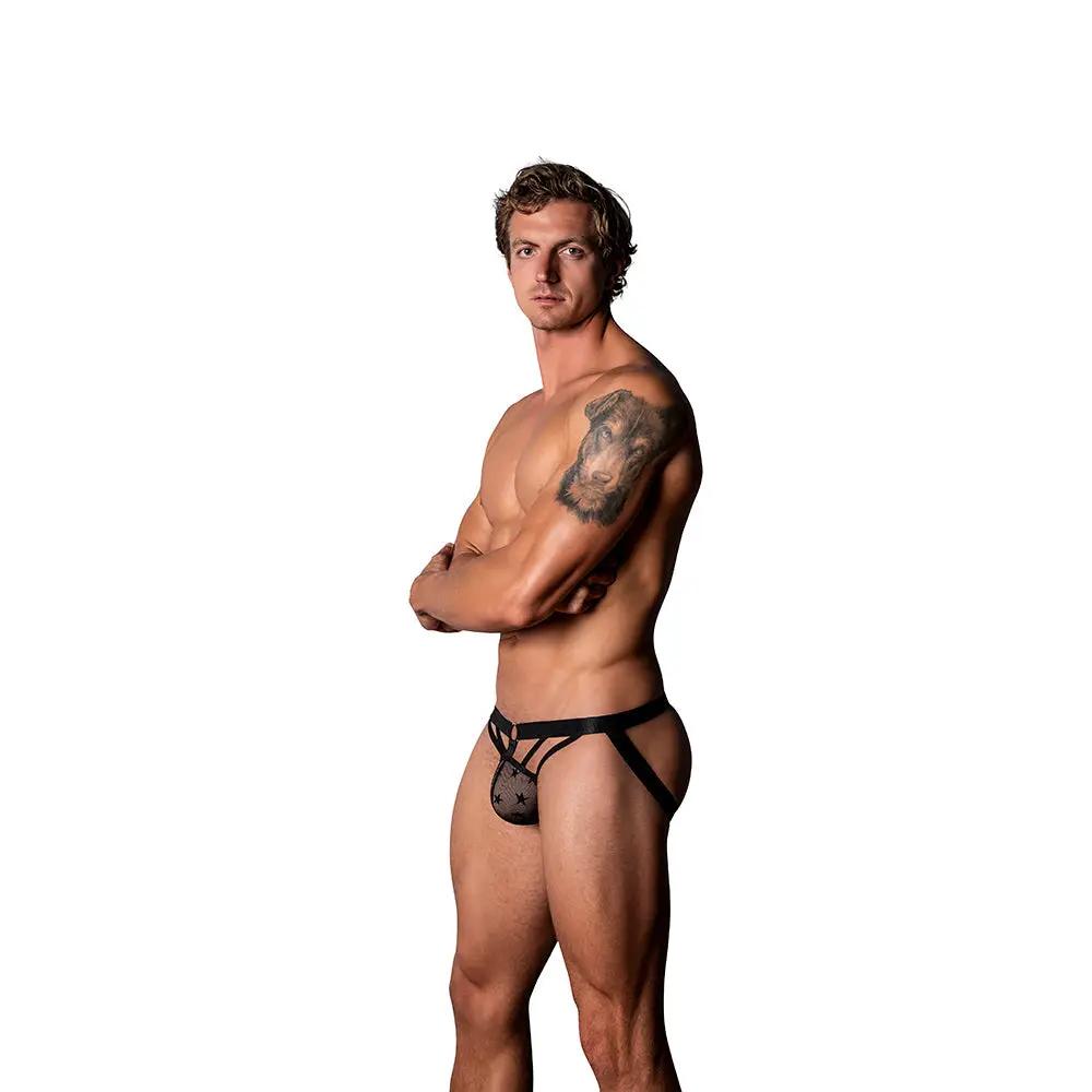 Male Power Love Star Jock with Ring Black S/M by Male Power
