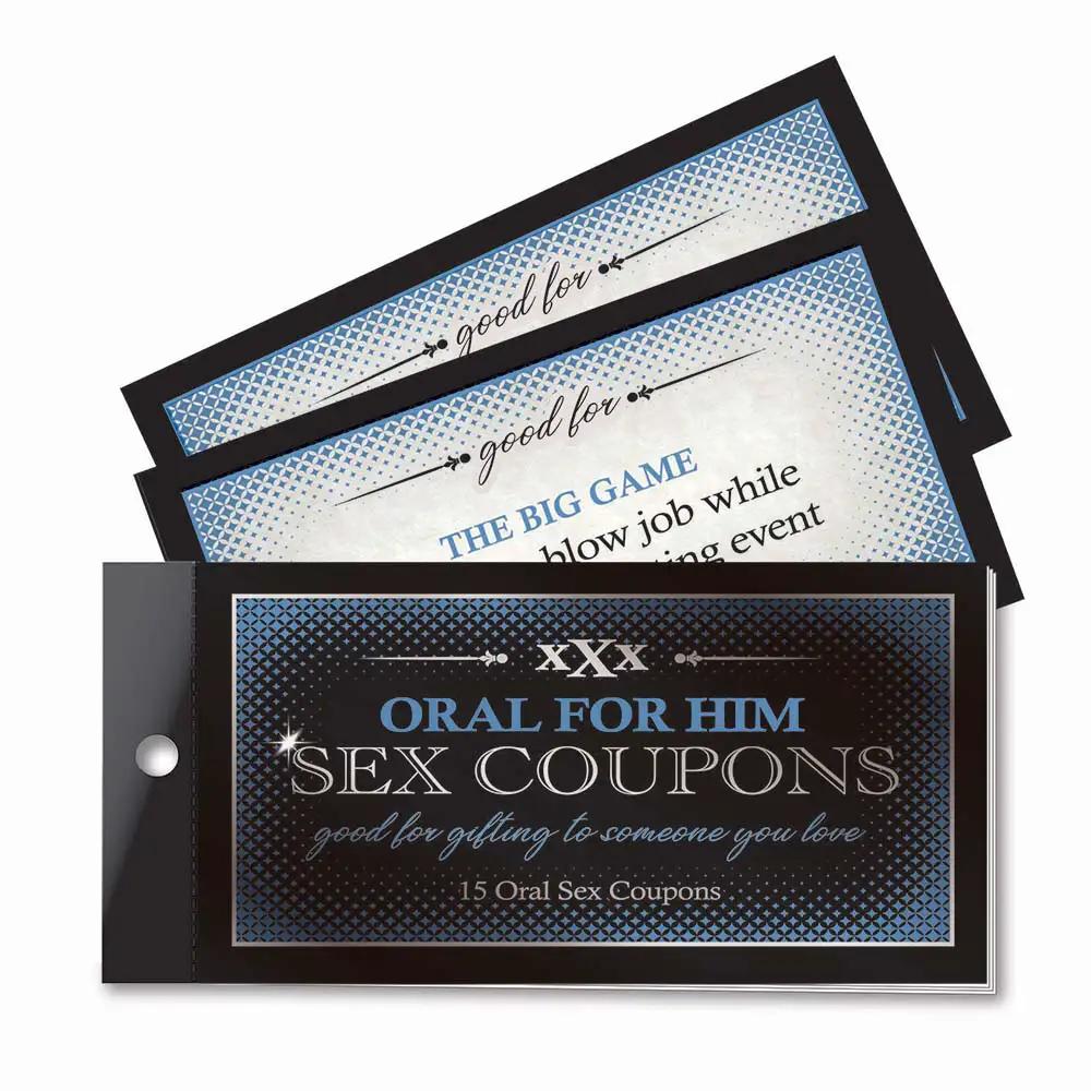 Oral Adventures For Him Sex Coupons by Little Genie