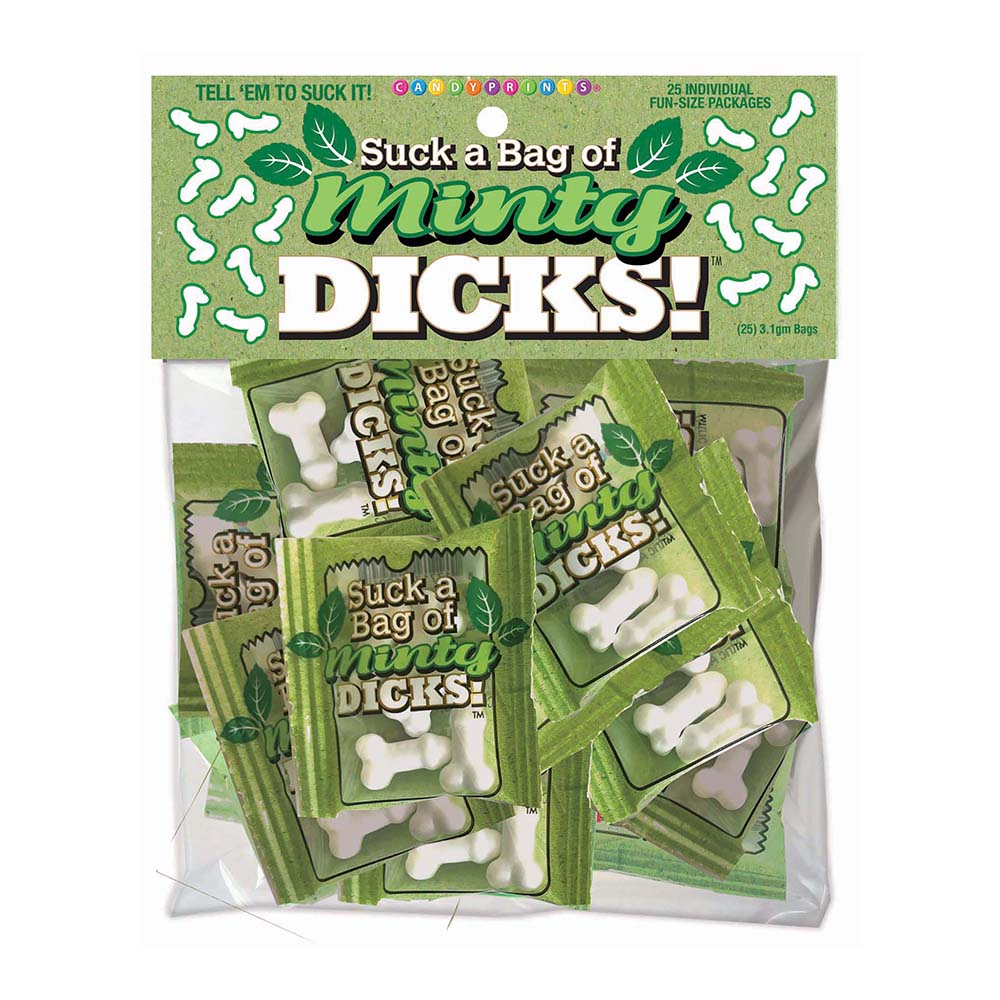 Suck a Bag of Minty Dicks 25-Piece Bag by Little Genie