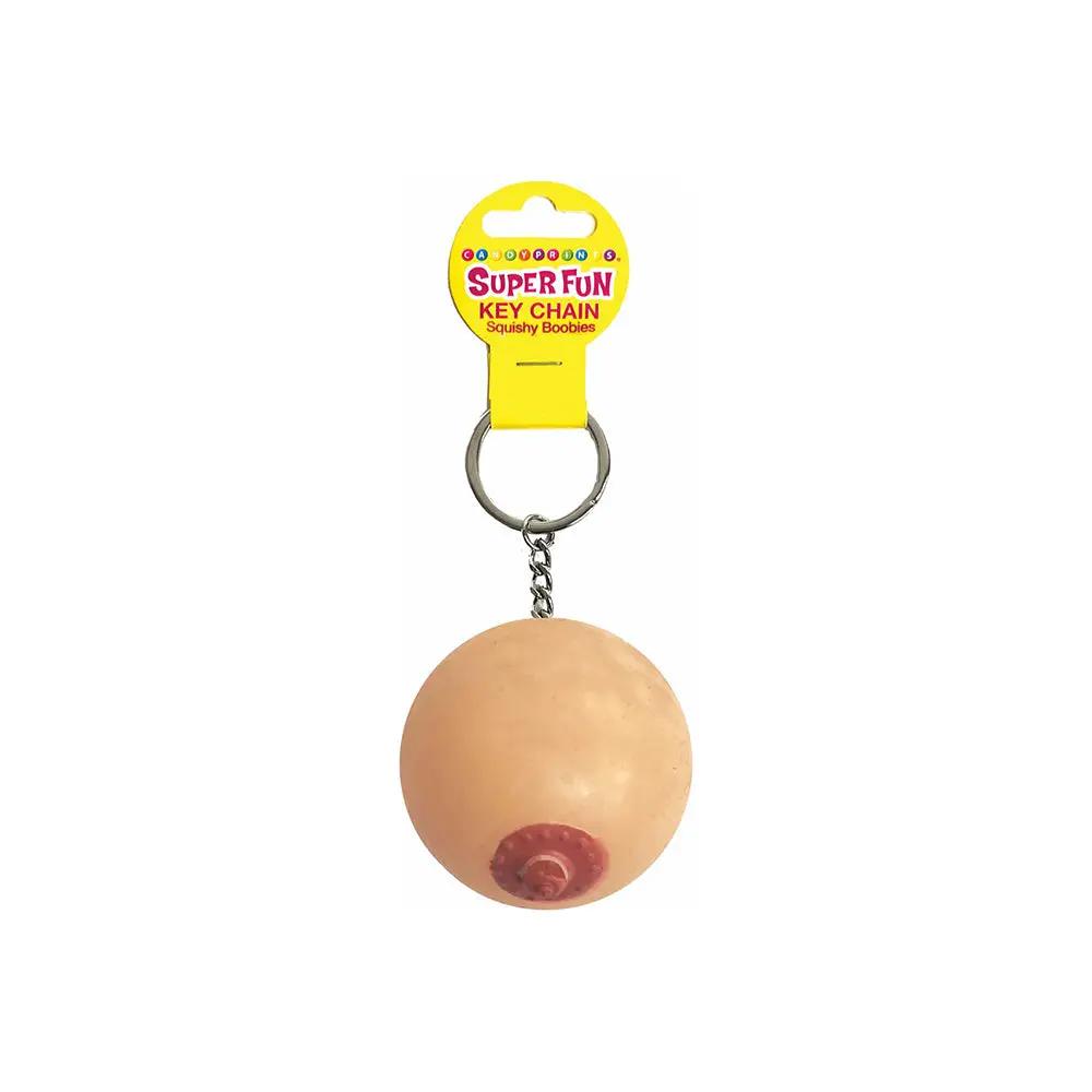 Super Fun Key Chain One Squishy Boob by Little Genie