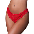 Magic Silk Sugar High Split Crotch Panty Red S/M by Magic Silk
