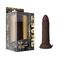Shaft Vibrating Model J: 6.5 in. Dual Density Silicone Dildo Mahogany by Shaft