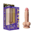 Shaft Vibrating Model A: 7.5 in. Dual Density Silicone Dildo Pine by Shaft