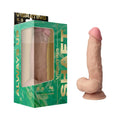 Shaft Vibrating Model N: 8.5 in. Dual Density Silicone Dildo Pine by Shaft