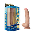 Shaft Vibrating Model C: 9.5 in. Dual Density Silicone Dildo Pine by Shaft